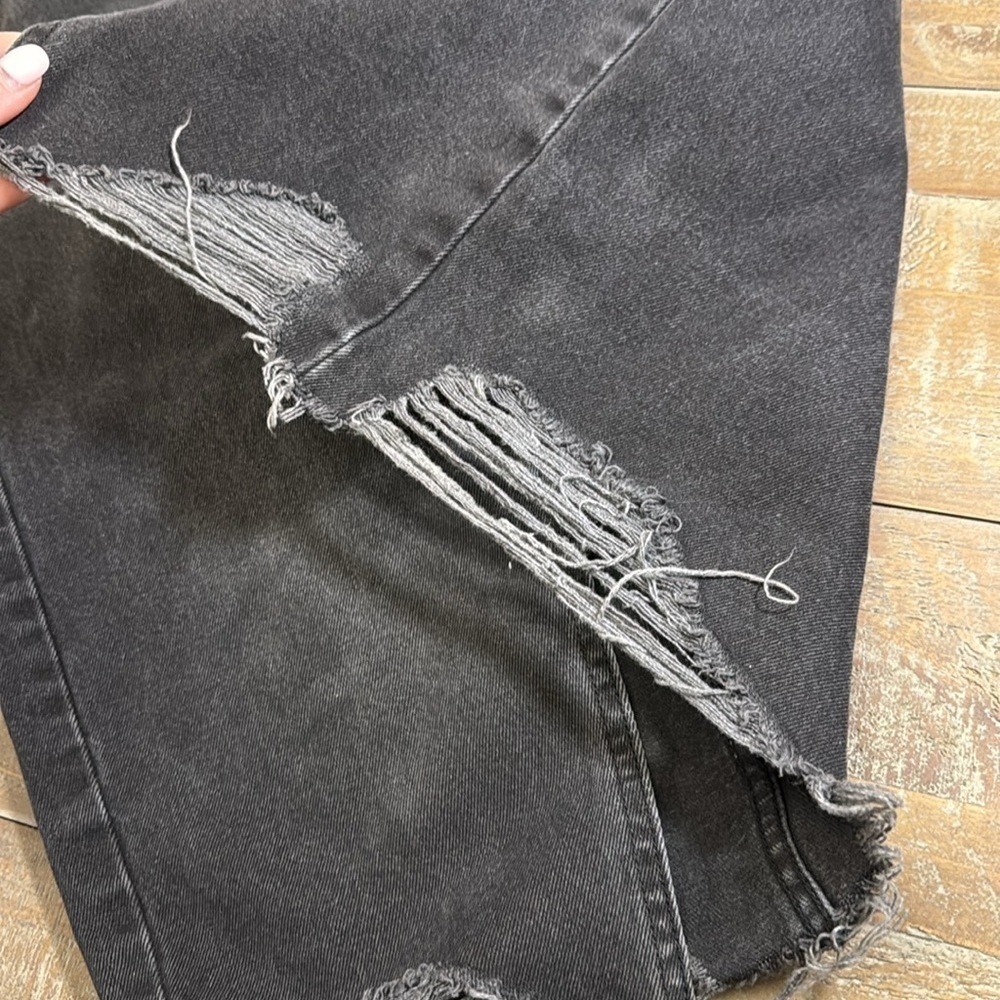 ZARA denim maxi  skirt gray/black size S - Picture 4 of 7